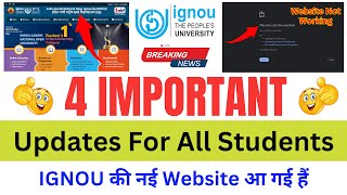 Breaking News IGNOU Website Not Working  IGNOU Exam Form Site Not Working  IGNOU New Website [upl. by Nerhe]