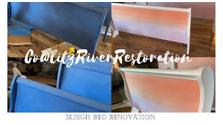 sleigh bed makeover [upl. by Newkirk]