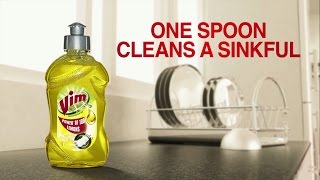 Vim Gel One Spoon Cleans a Sinkful [upl. by Latimer]