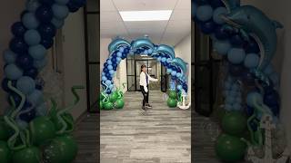 How to make an arch with balloons Easy balloons arch Balloon arch ideas DIY balloon arch Balloon [upl. by Akemahs]