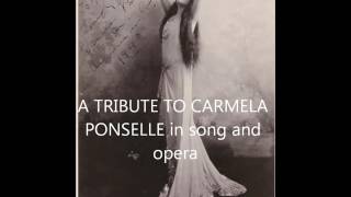 CARMELA PONSELLE 18871977 a tribute with live bcasts [upl. by Gnagflow]