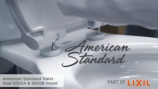 How to Install a Toilet Seat 5055A amp 5055B Models by American Standard [upl. by Celina]