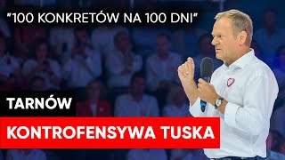 Rewolucja w pensjach i emeryturach Tusk przedstawił plan  Konwencja programowa KO w Tarnowie [upl. by Lewis387]