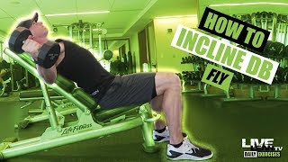 How To Do An INCLINE DUMBBELL FLY  Exercise Demonstration Video and Guide [upl. by Enened]