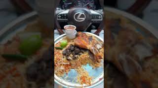 Half Chicken Faham and Beef Tikka with Mandi Rice Mukbang Asmr asmr food satisfying [upl. by Asilej]