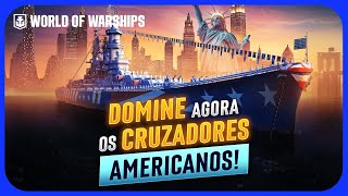 5 TRUQUES para VOCÊ se TORNAR um MESTRE nos CRUZADORES AMERICANOS do WORLD OF WARSHIPS [upl. by Namie]