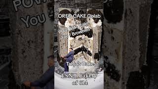 Vanilla Oreo Cake amp Oreo Brownies wOreo Buttercream esntcakeryof614 oreocake oreobrownies [upl. by Niessuh754]