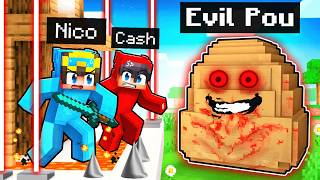 EVIL POU vs SECURITY HOUSE in Minecraft [upl. by Aihppa]