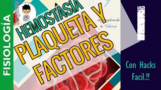 HEMOSTASIA Y COAGULACIÓN GENERALIDADES PLAQUETAS FACTORES DE COAGULACION FISIOLOGÍA SanguineaP1 [upl. by Whiteley]