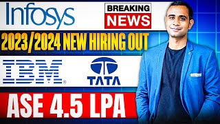 🔥Infosys Hiring  Breaking News 202324  IBM amp TATA Hiring  Batch 20252028🔥 [upl. by Georges]