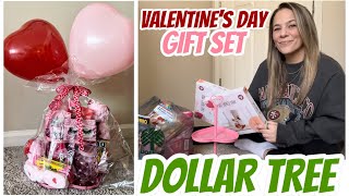 DOLLAR TREE VALENTINE’S DAY GIFT SET PUT TOGETHER WITH ME  2024  GIFT IDEAS [upl. by Negriv]