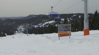 Skigebiet Feldberg Fahrt mit der neuen Zeigerbahn [upl. by Weixel]