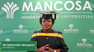 MANCOSA October 2021 Graduation  Session 4 [upl. by Jeramie28]