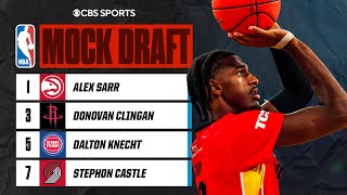 Post Combine NBA Mock Draft Alex Sarr at No 1 Dalton Knecht into Top 5  CBS Sports [upl. by Dyoll]