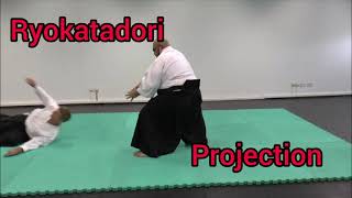 Aikido åˆæ°”é“ Technique  Ryokatadori Projection [upl. by Ahsiryt383]