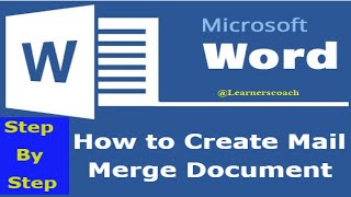 How To Mail Merge From Excel To Microsoft Word [upl. by Opiak]