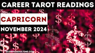 Capricorn tarot November Career 😩 Watch pressure cooker work stress at Pluto leaves your sign [upl. by Shumway]