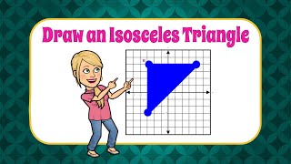 How to Draw an Isosceles Triangle in a Coordinate Plane  7GA2 💚💙 [upl. by Stoops32]