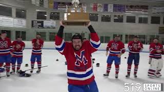 FULL TROPHY CEREMONY  Minto 81s capture the OEHL championship [upl. by Nahsed]