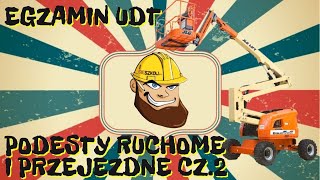 EGZAMIN UDTpodesty ruchome przejezdne cz2 [upl. by Trinee]