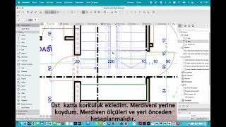 Archicad ile Yarım Döner merdiven modellemek [upl. by Adnaloy]