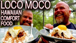 AMAZING HAWAIIAN LOCO MOCO MADE ON THE BLACKSTONE GRIDDLE EASY HAWAIIAN PLATE LUNCH RECIPE [upl. by Sosthenna]