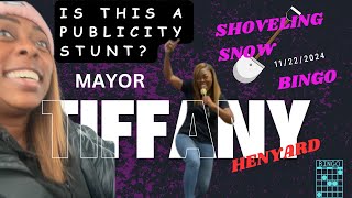 Mayor Tiffany Henyard Shoveling Snow in Dolton Genuine Effort or Publicity Stunt [upl. by Aticilef879]