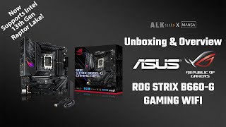 Unboxing amp Overview ASUS ROG STRIX B660G GAMING WIFI  Intel 13th Gen Raptor Lake Ready [upl. by Mareld]