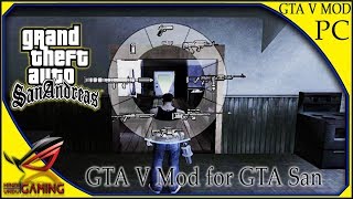 GTA V Mod for GTA San Andreas PC in Hindi  installation only one click [upl. by Andi]