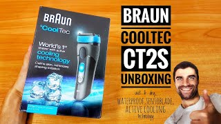 BRAUN Series 3 CoolTec CT2s golarka Unboxing  ForumWiedzy [upl. by Eecyal883]