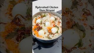 Hyderabadi Chicken Dum Biryani  Chicken Biryani Recipe shorts biryani [upl. by Tobit277]