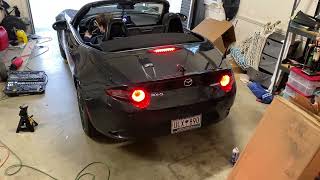 ND2 Miata Muffler Delete Cold Start and Pull [upl. by Esened]