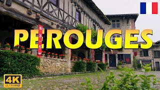 Pérouges France 🇫🇷 🌹 Visite des villages français – Les plus beaux villages de France – Vidéo 4k [upl. by Stanzel]