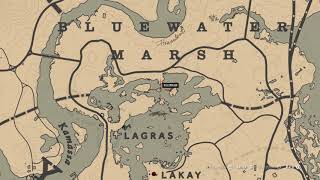 Red Dead Online Bluewater Marsh Treasure Map Guide [upl. by Gareri]