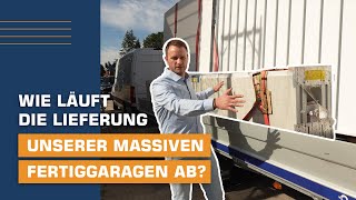 Optima Fertiggaragen  Die Anlieferung [upl. by Nairad]