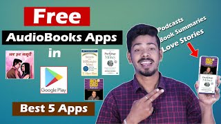 Free Audiobook apps  Best 5 Audiobook Apps in Play Store [upl. by Tezile441]