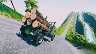 BeamNG Drive  High Speed Jump Big Trucks amp Car Crashes 10 BeamNG FC Live Stream [upl. by Ebony209]