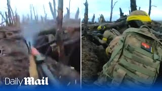 Ukraine’s heroic 43rd Brigade attack a Russian trench in hellish conditions near Kupyansk [upl. by Adia]