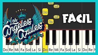 Los Ángeles Azules  Cómo Te Voy A Olvidar  TUTORIAL DE PIANO FÁCIL [upl. by Aia]