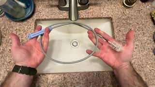 Unclogging bathroom sink drain naturally without chemicals 2 minute fix [upl. by Isador]