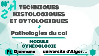 Gynéco  Anapath  0102Techniques histologiques et cytologiques Pathologies du col Pr Djennane [upl. by Aihseyn]