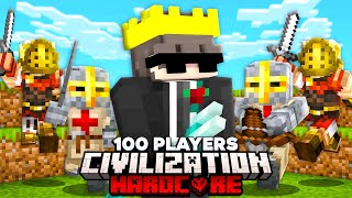 100 Players Simulate CIVILIZATION Tournament In This Minecraft Server [upl. by Drallim]