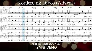 KORDERO NG DIYOS Advent Season SATB DEMO [upl. by Tandy577]