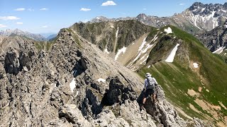 Schwere Bergtour Lechtal  von Gramais zum Seitekopf Wannekopf Hochgwas und Hinterer Riefenkopf [upl. by Ramsdell710]