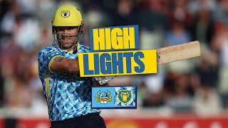 Sam Hain scores amazing 98 in final ball THRILLER  HIGHLIGHTS  Vitality Blast [upl. by Nanaj]