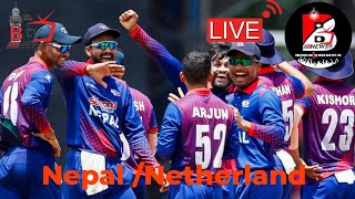 NEPAL VS NETHERLAND T20 WORLDCUP CRICKET LIVE [upl. by Heyward965]