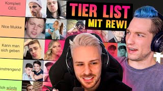 REZO und REWI bewerten bekannte YOUTUBERSONGS  TIER LIST [upl. by Mathilde]