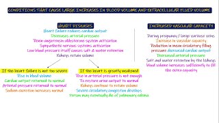 Conditions causing increase in ECF amp Blood Volume Chapter 30 part 6 Guyton and Hall Physiology [upl. by Mair]