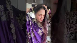 Wedding special hairstyle shots hairstyle sangeetasinghhairstyles [upl. by Harri448]