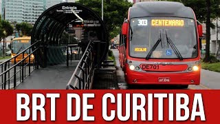 Bus Rapid Transit BRT de CuritibaParaná [upl. by Annala]